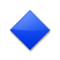 Small Blue Diamond emoji on LG